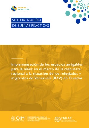 Implementación de los espacios amigables para la niñez en el marco de la respuesta  regional a la situación de los refugiados y migrantes de Venezuela (R4V) en Ecuador
